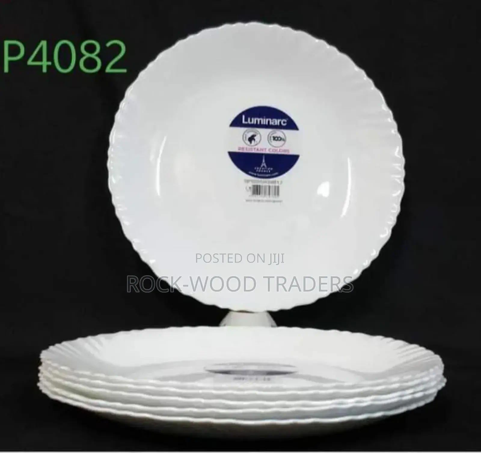 Luminarc White Feston Plates6pcs