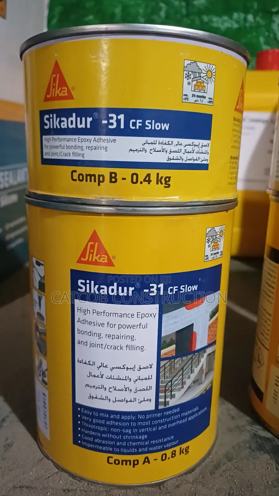 Sikadur 31 Cf – High Strength Epoxy Adhesive