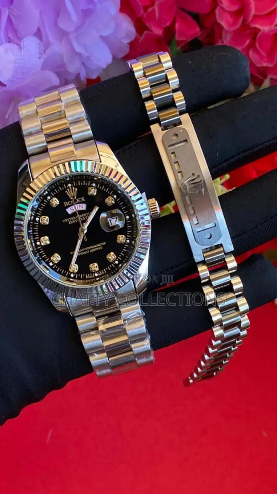 Silver Rolex Gent Watches With Rolex Bracelet