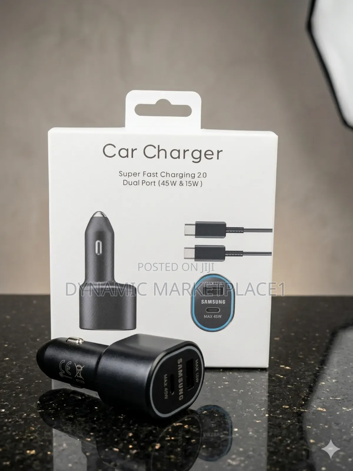 Samsung Dual Port 60w Super Fast Car Charger
