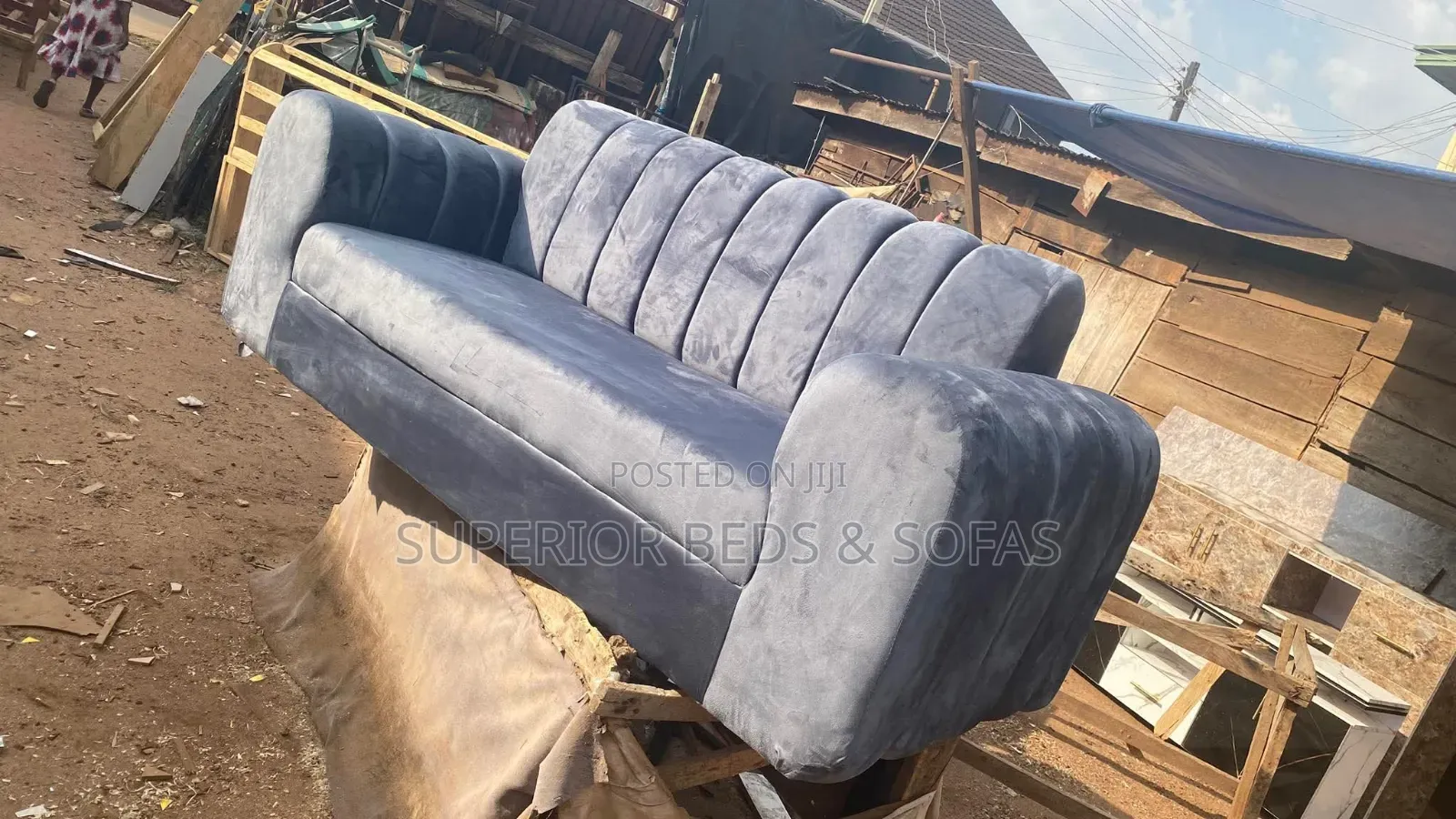 Three Seater Grey Sofa(3 Seater Grey)