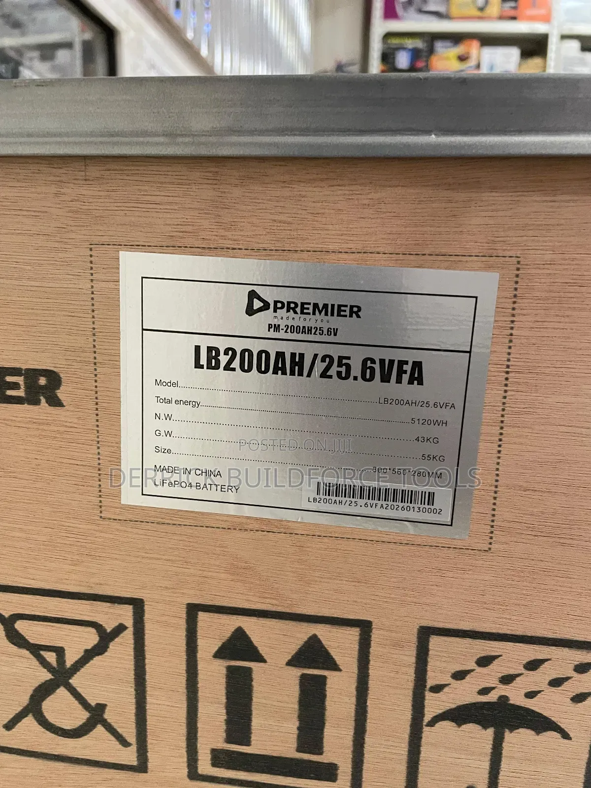 Premier 5kw 200ah 25.6v Lithium Lifepo4 Battery