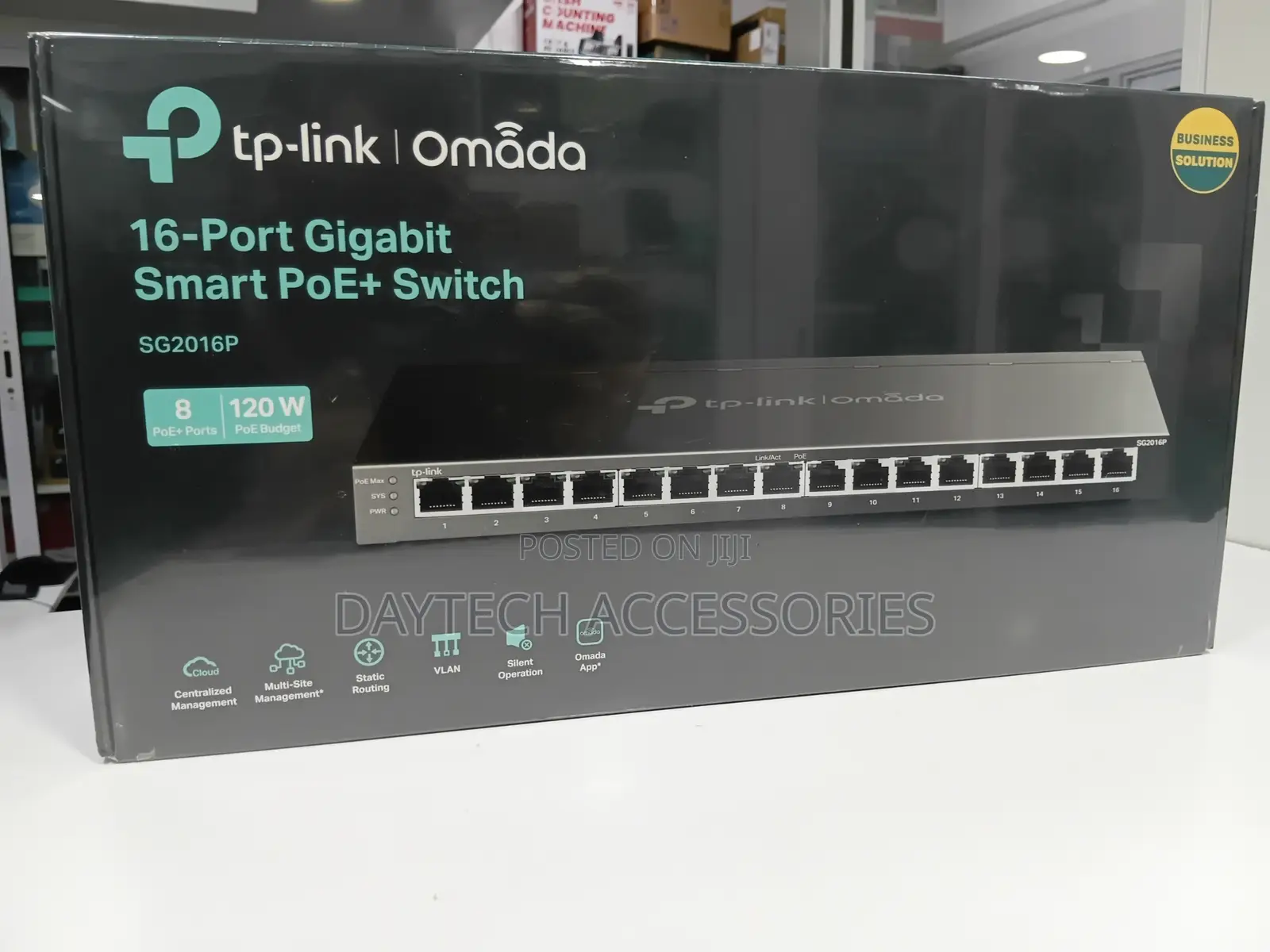 Tp-Link Sg2016p | Omada 16 Port Gigabit Smart Switch With 8 Port Poe+