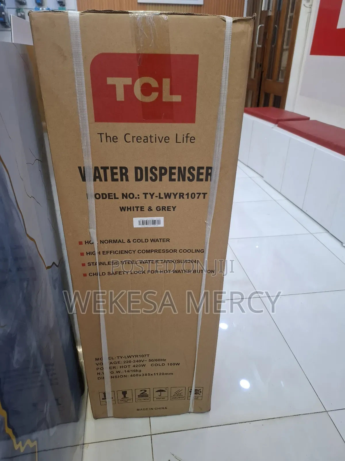 TCL Hot, Cold Normal Water Dispenser-Ty-Lwyr107t