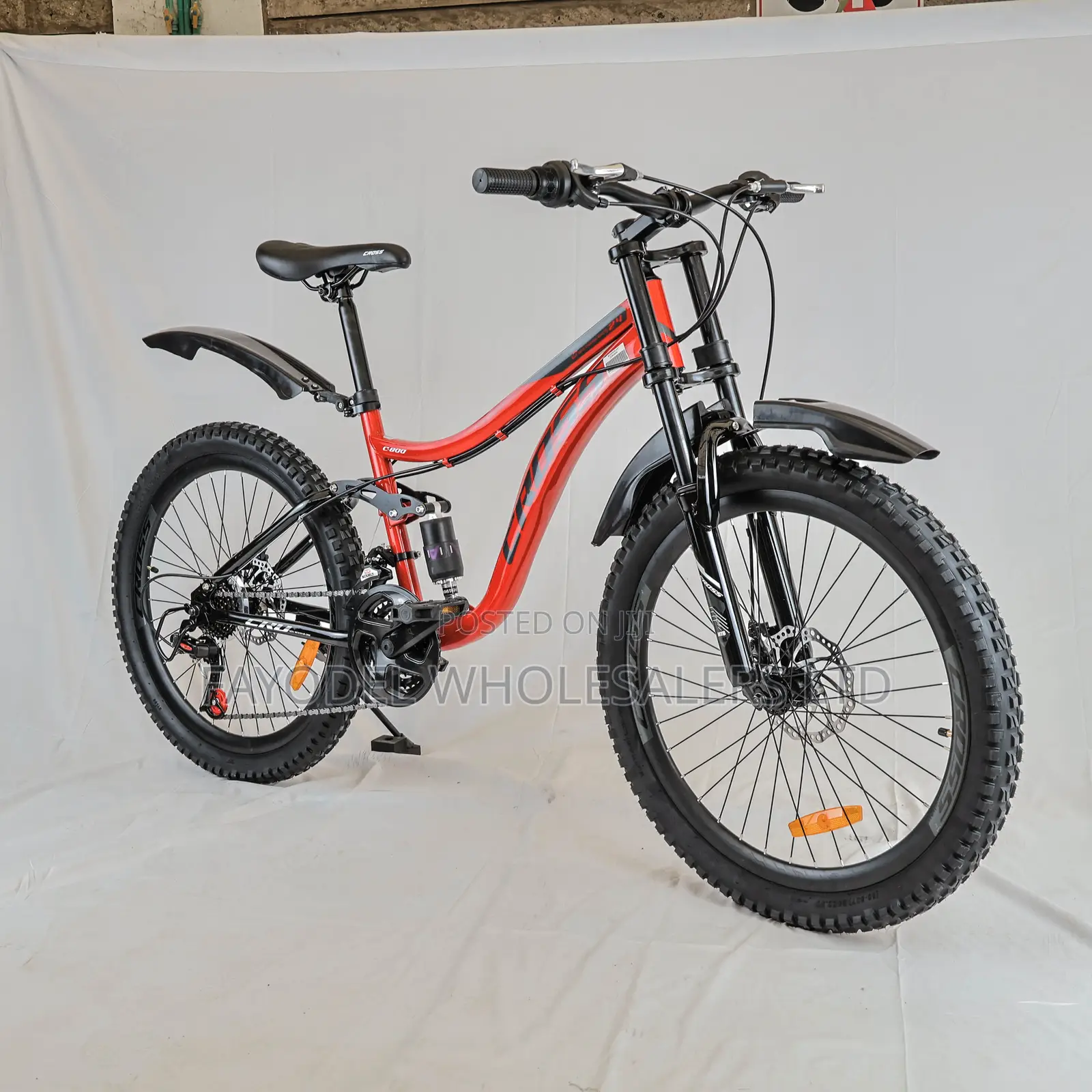 Cross Dual Suspension MTB Size 24 With 21 Speed