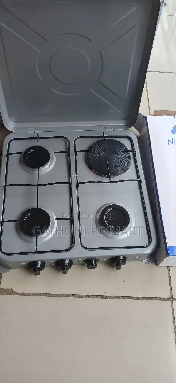 Nunix 3 Gas + 1 Electric Table Top Cooker With Auto Ignition