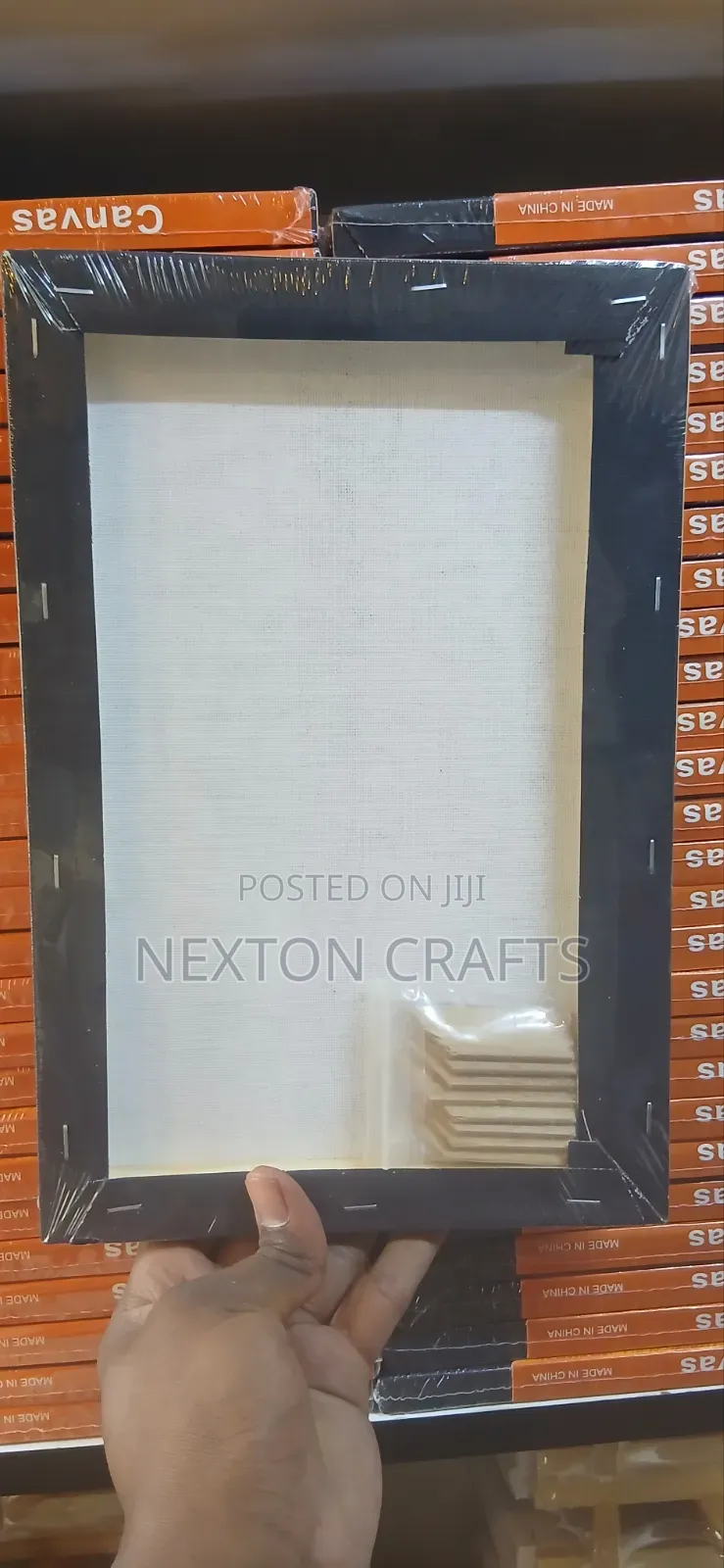 Black Canvas A4 Size