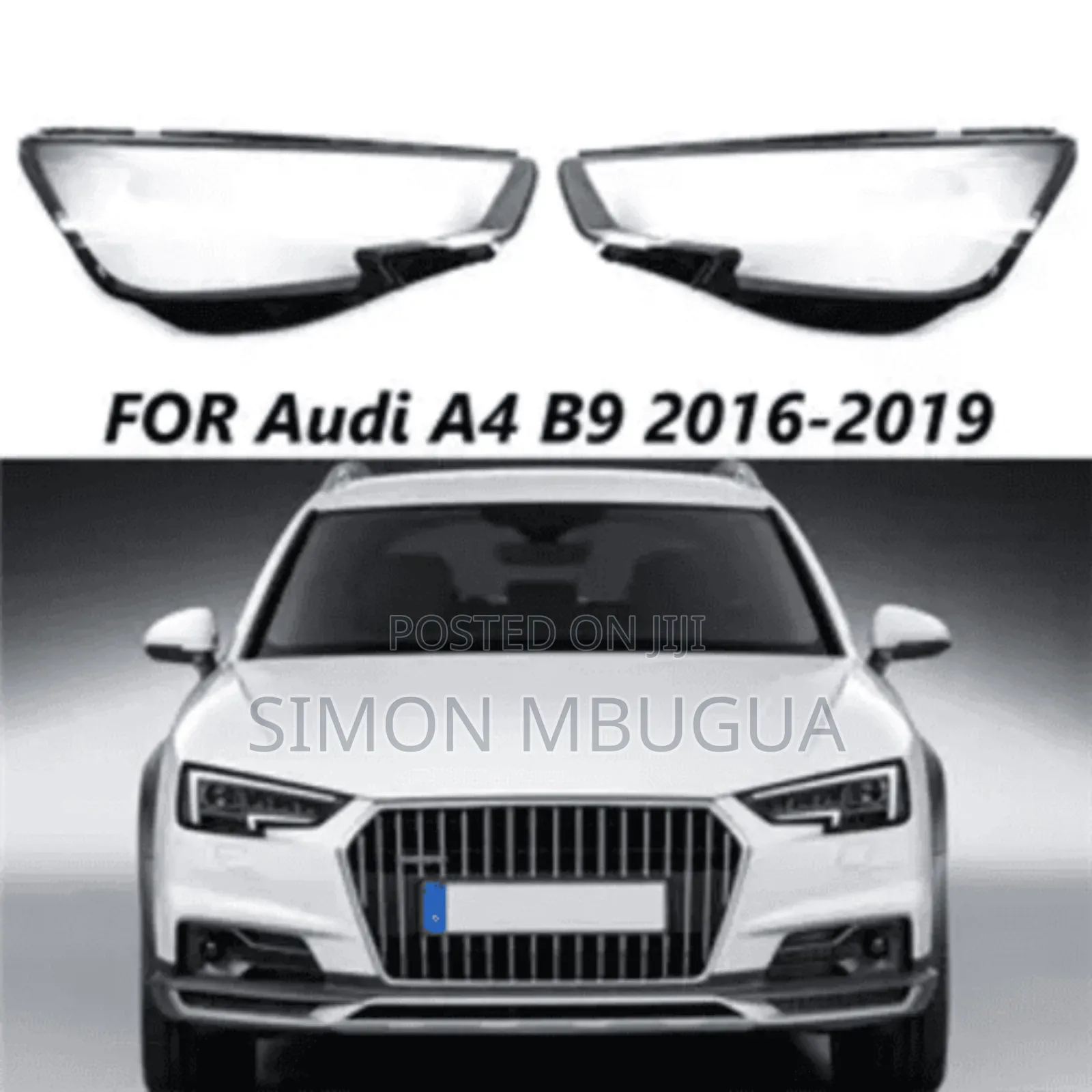 Audi A4 B4 2016-2019 Headlight Lens