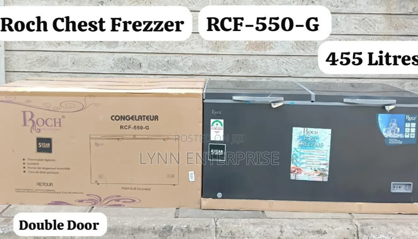 *Roch Freezer 455litres RCF 550g