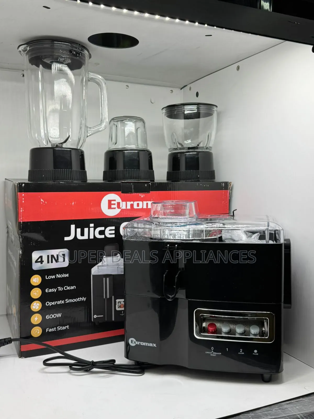 Euromax 4 in 1 Food Processor 600w