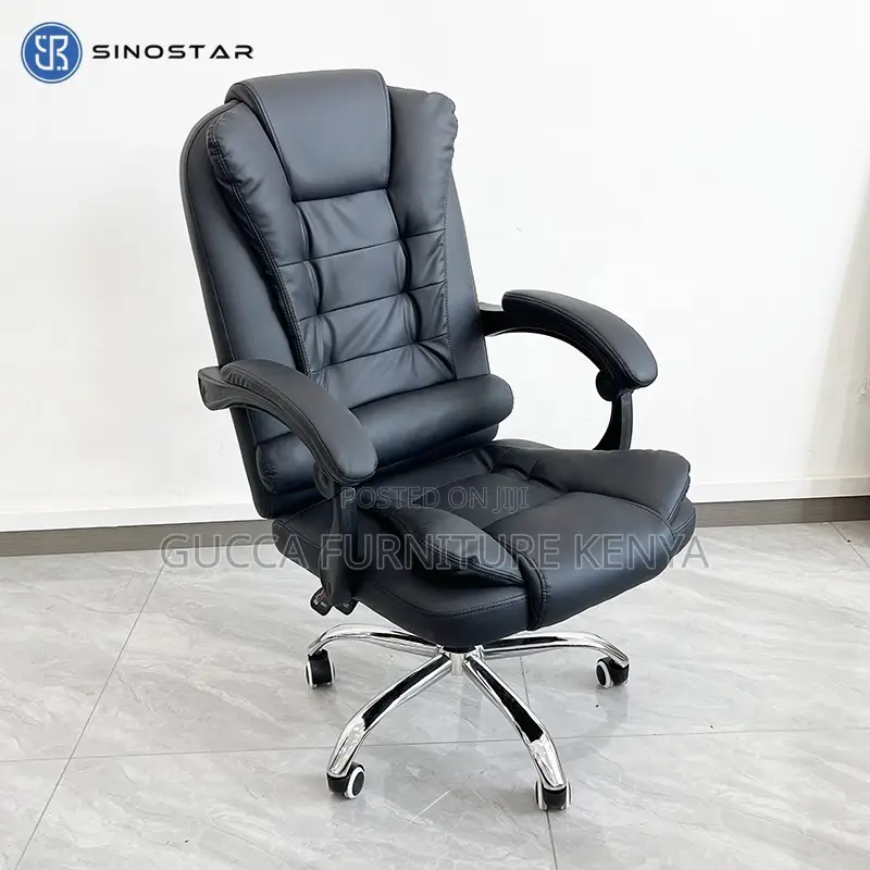 Ergonomic Leather Director's Swivel Chair