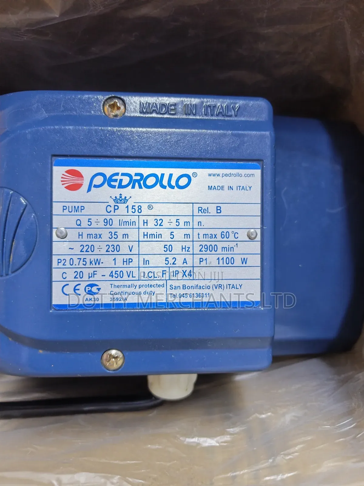 Pedrollo Booster Water Pump 1hp