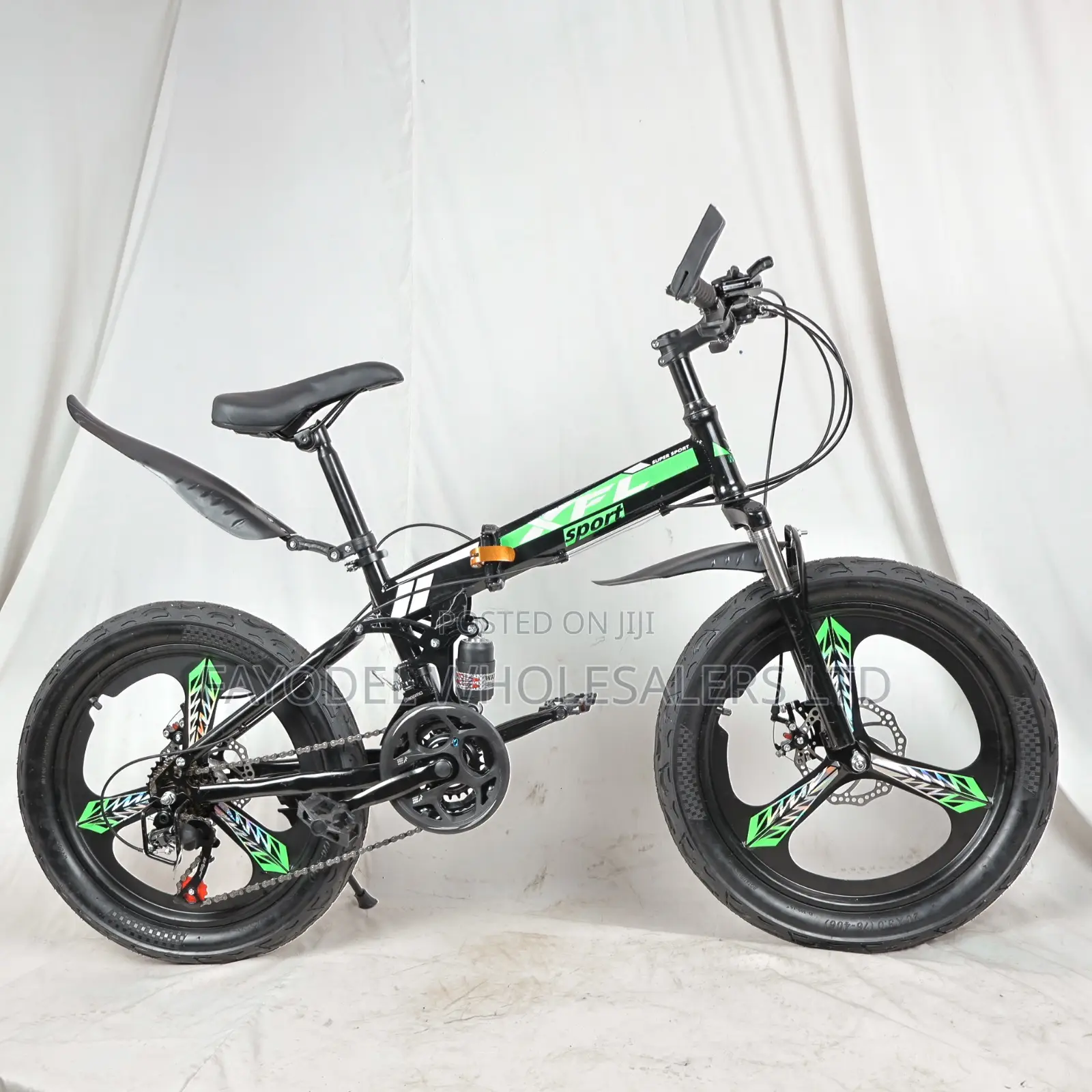 XFL Kids Foldable Mountain Bike – 21 Speed With Mechanical Disc Brakes