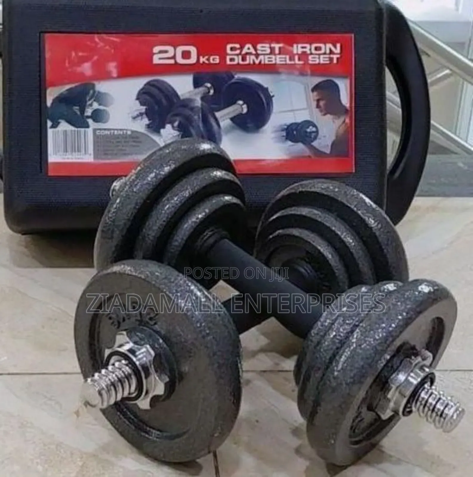 20kg Adjustable Dumbbell Set for Full-Body Training