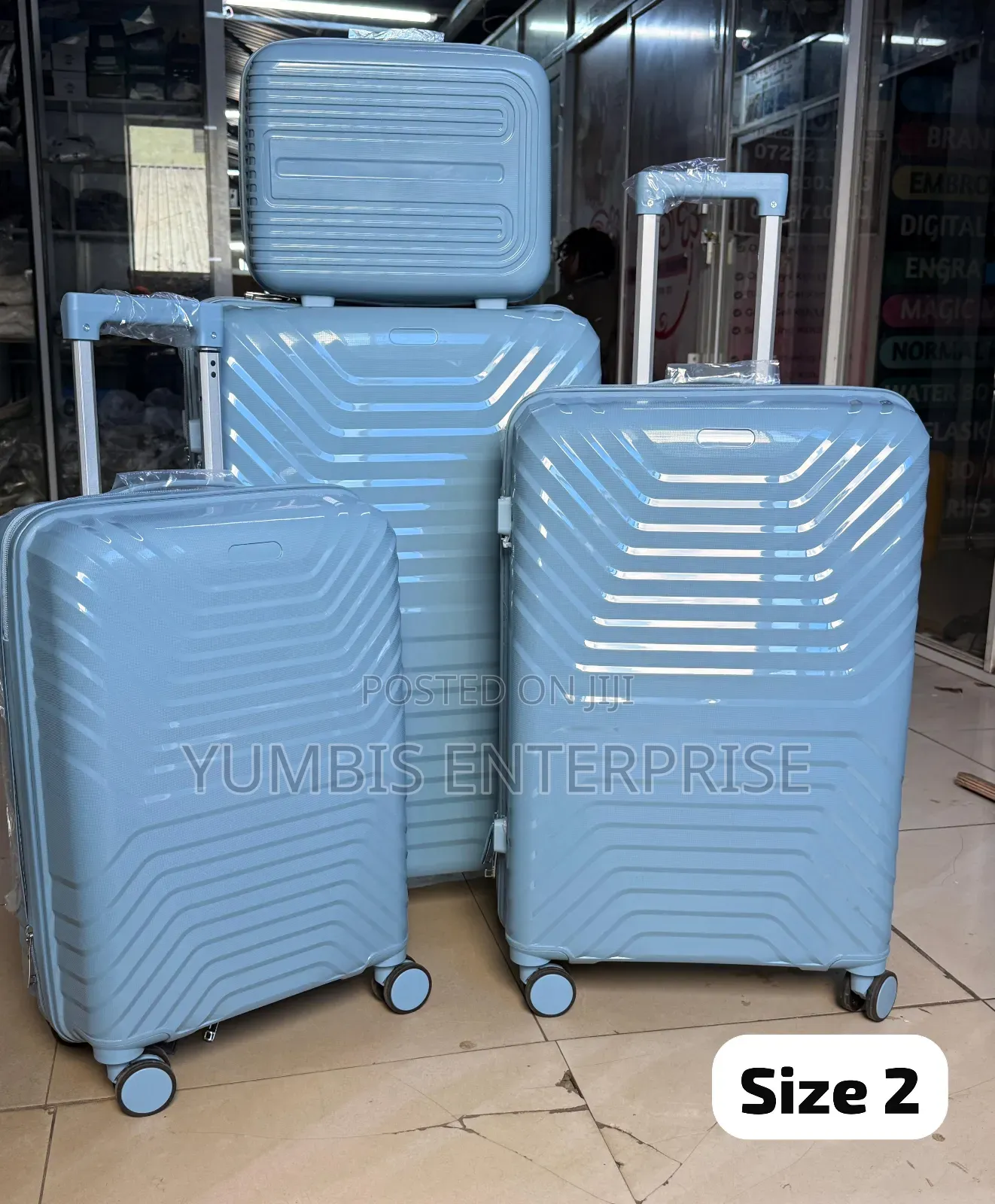 4 in 1 Luxurious Rubber Suitcases in Size 29"-9000 for Full Set