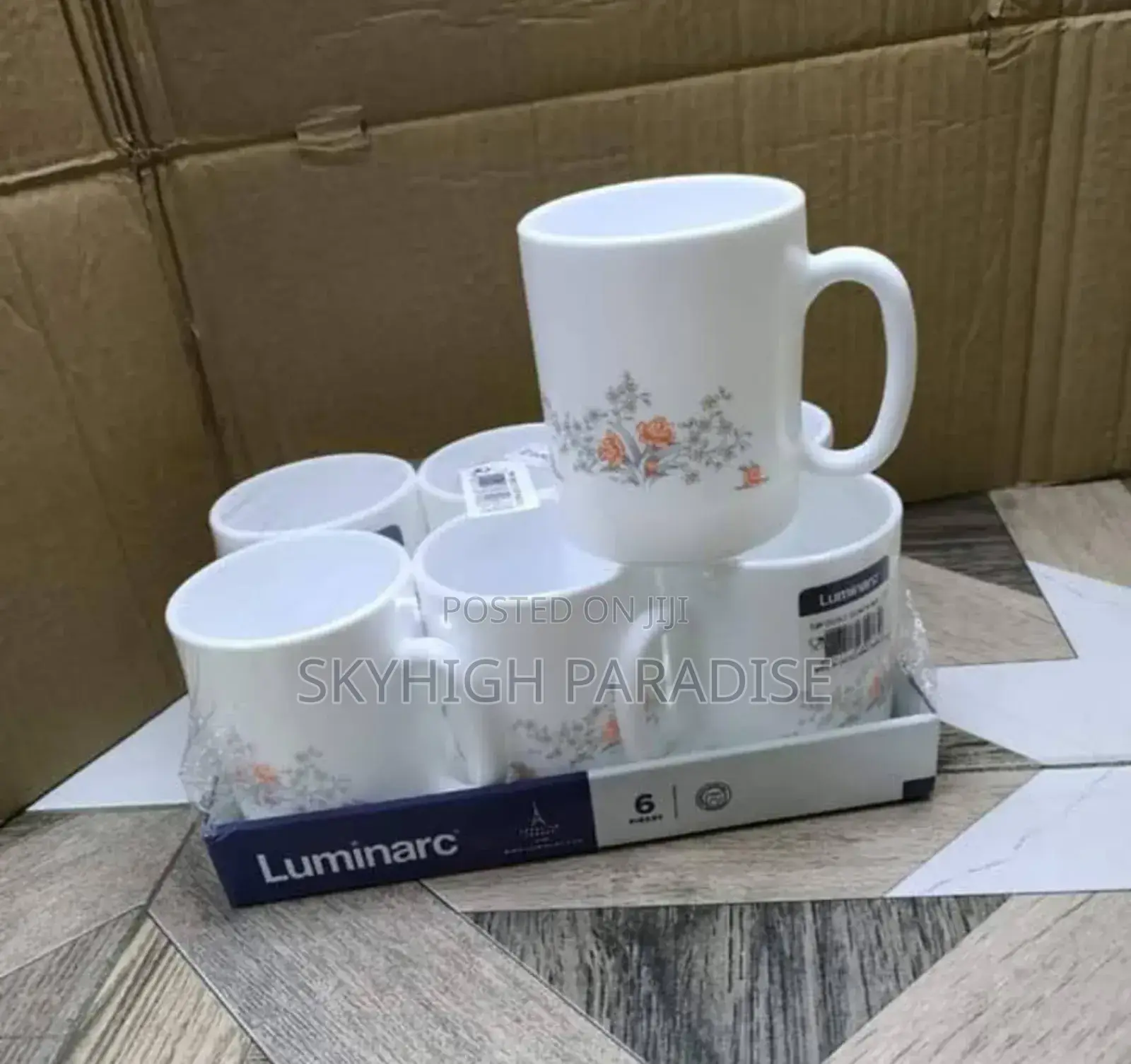 *Set of 6 Luminarc 25cl Cups 