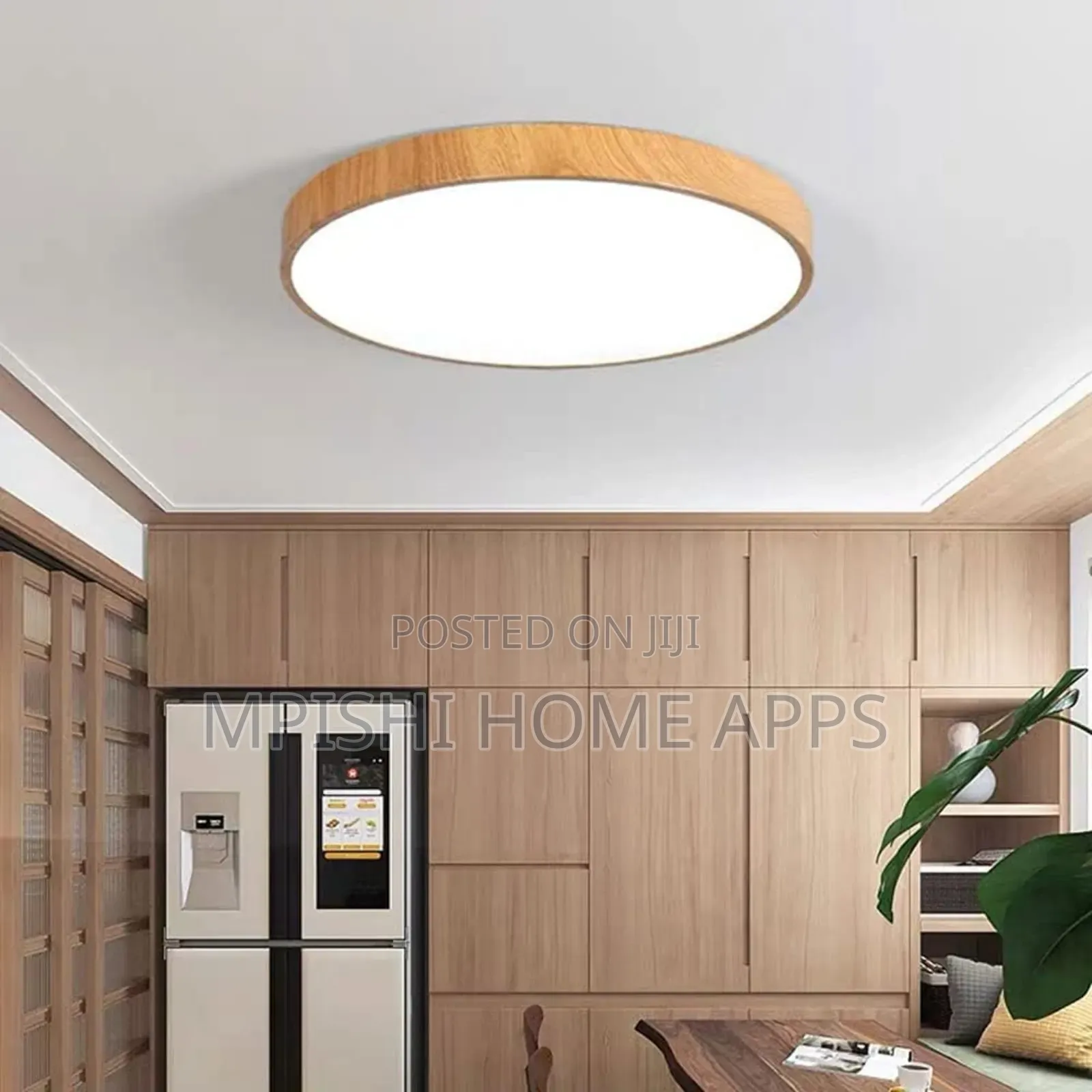 Wood Grain Ceiling Light