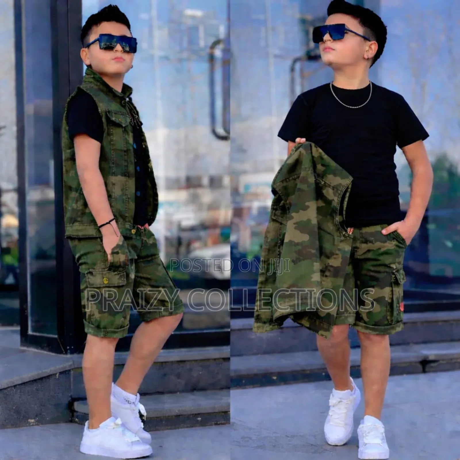 3 Piece Combat Short Kids Set