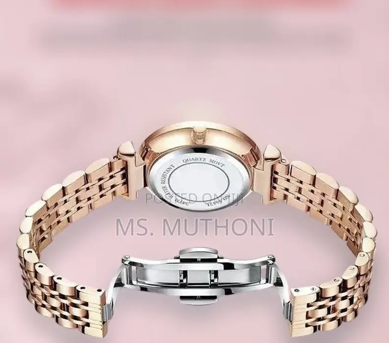 Ladies Rose Gold Wrist Watch