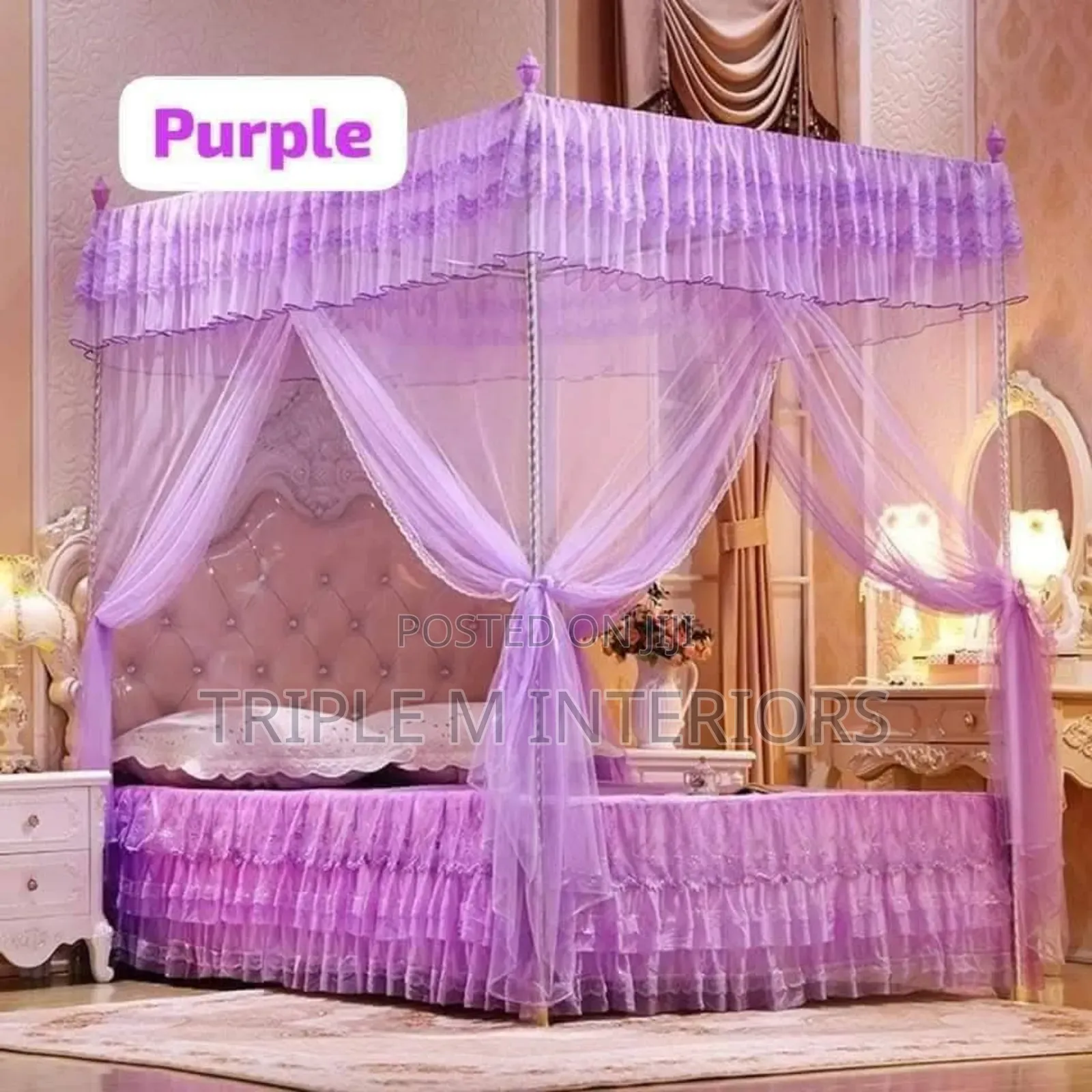 Quick Setup Mosquito Net With 4 Stands