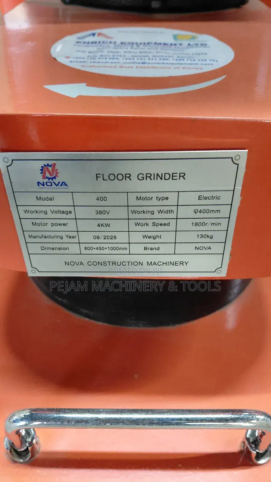 Industrial Concrete Floor Grinder and Polishing Machine With 5.5hp