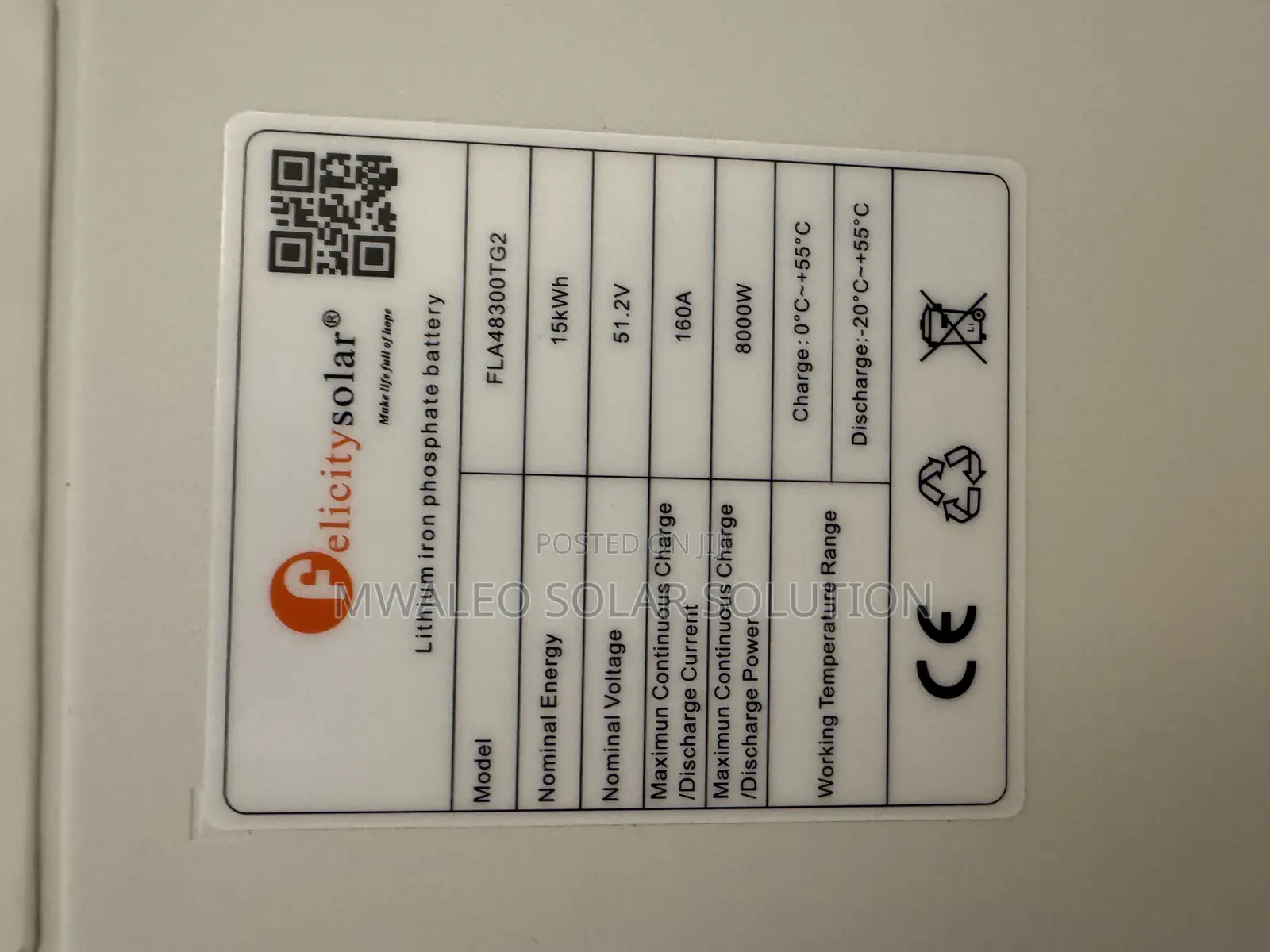 15kwh 48v Lithium Battery