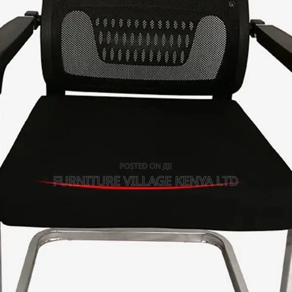 Office Chair; Visitor Chair With Chrome Legs