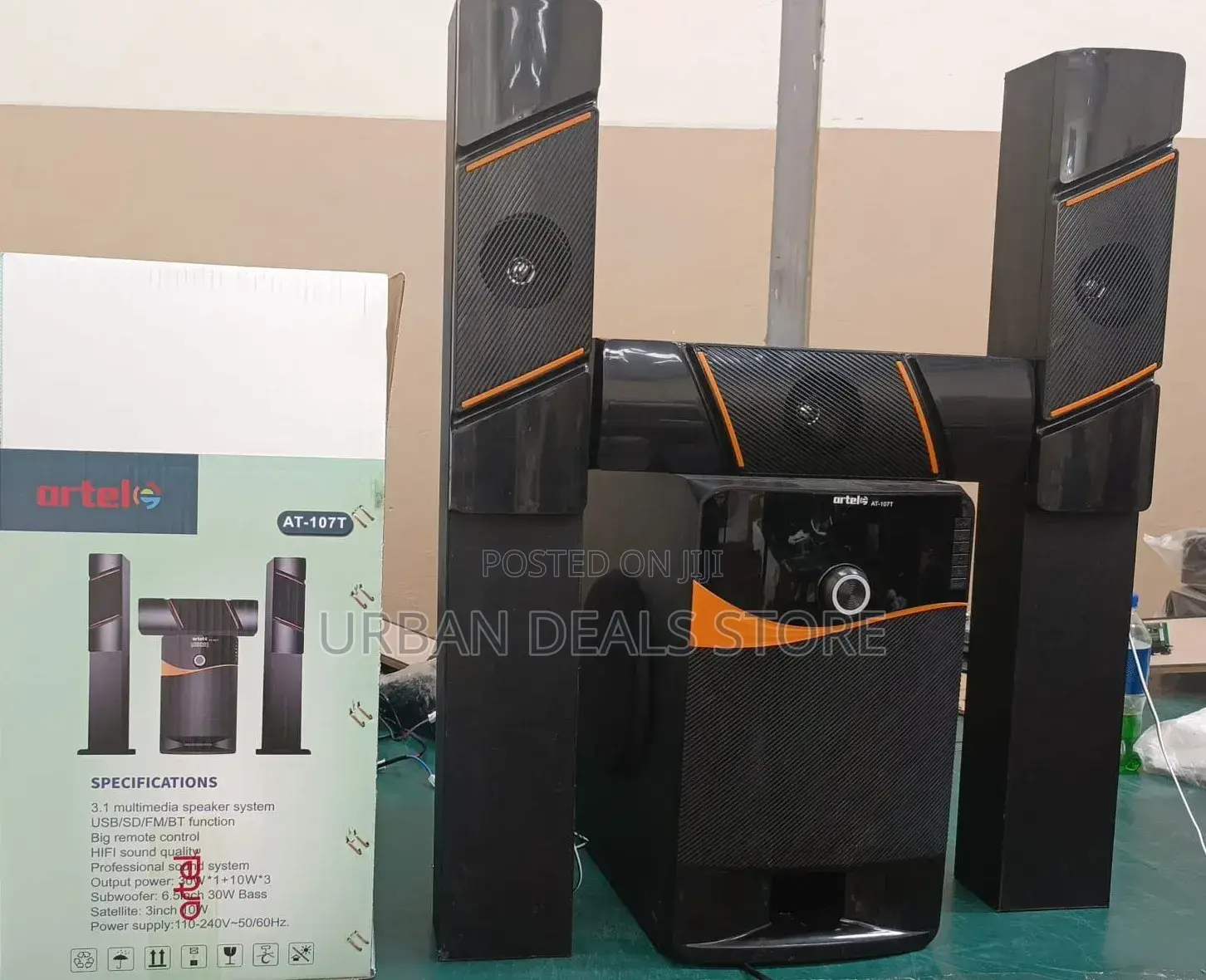 Artel at-107 Tall Boy Multimedia Speaker System