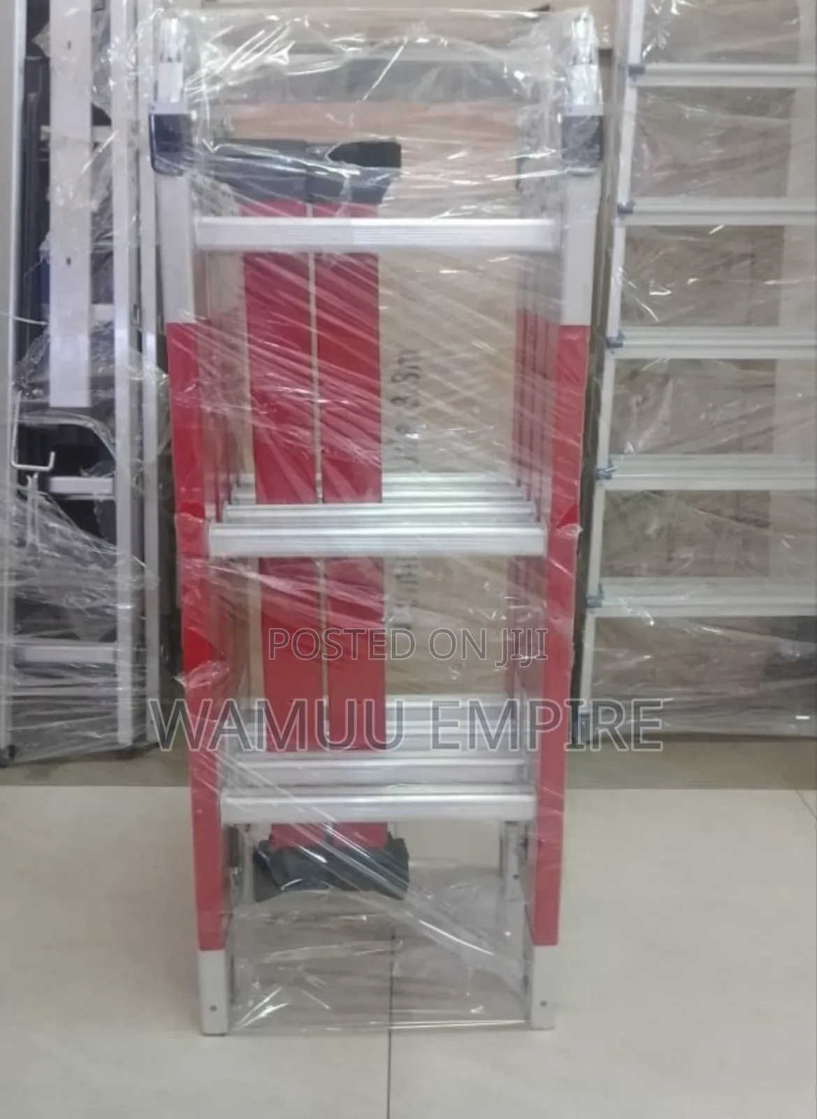 4x3/12ft/43.7m Aluminum Multipurpose Folding Ladder,
