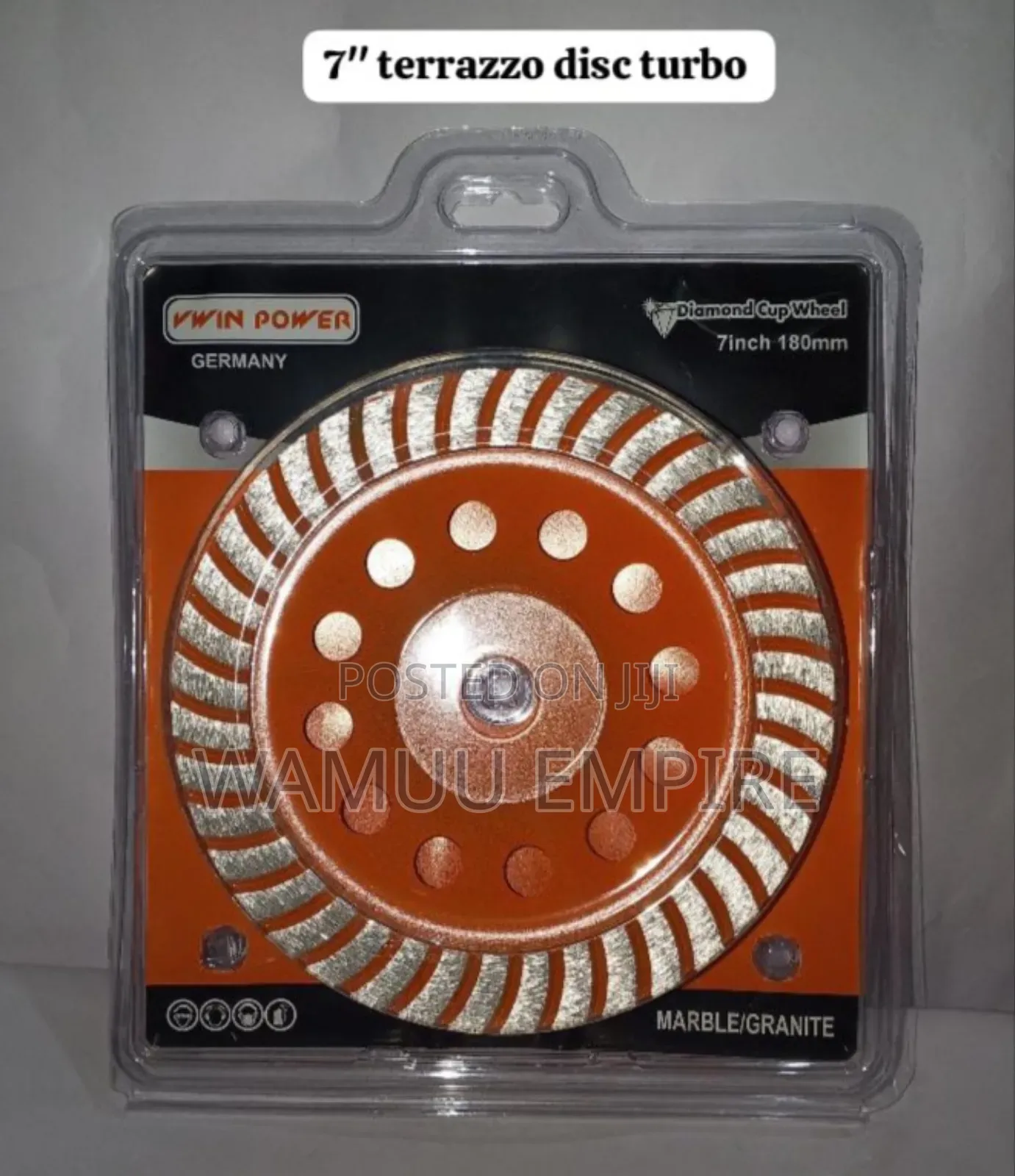 7-Inch (180mm) Vwin Power Turbo Diamond Cup Wheel