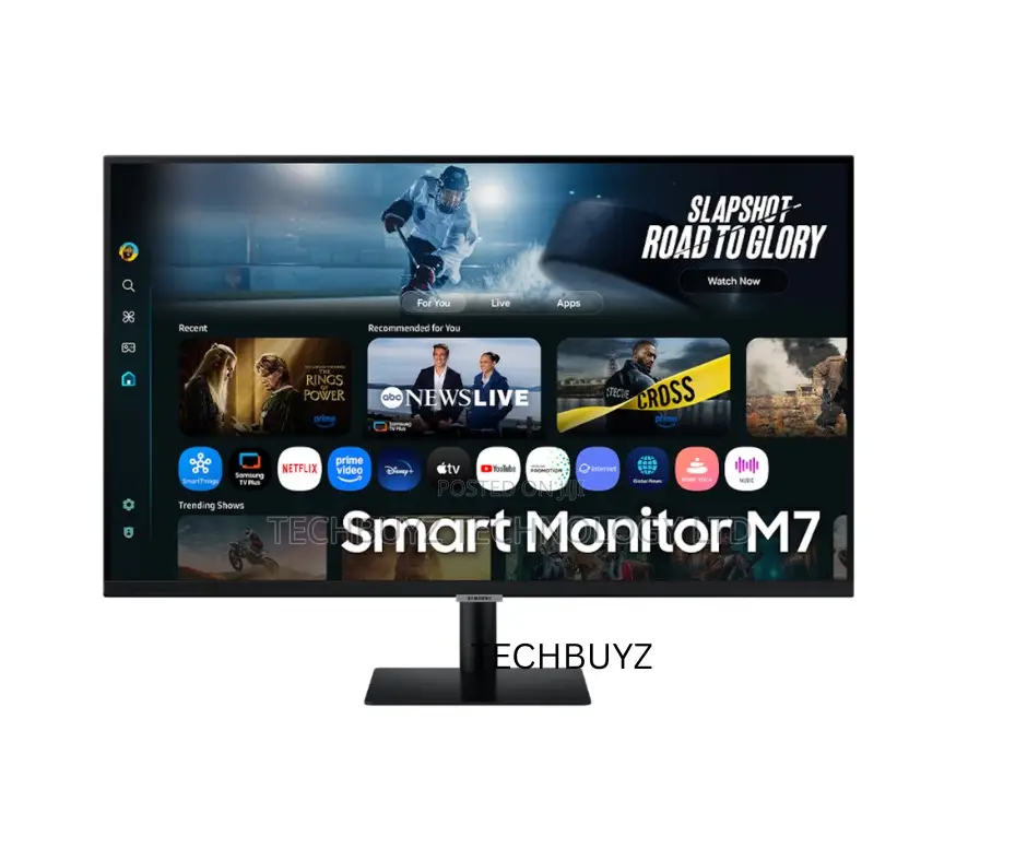Samsung 32" Smart Monitor M7 M70f (Black) Vision Ai-Ls32fm700umxue