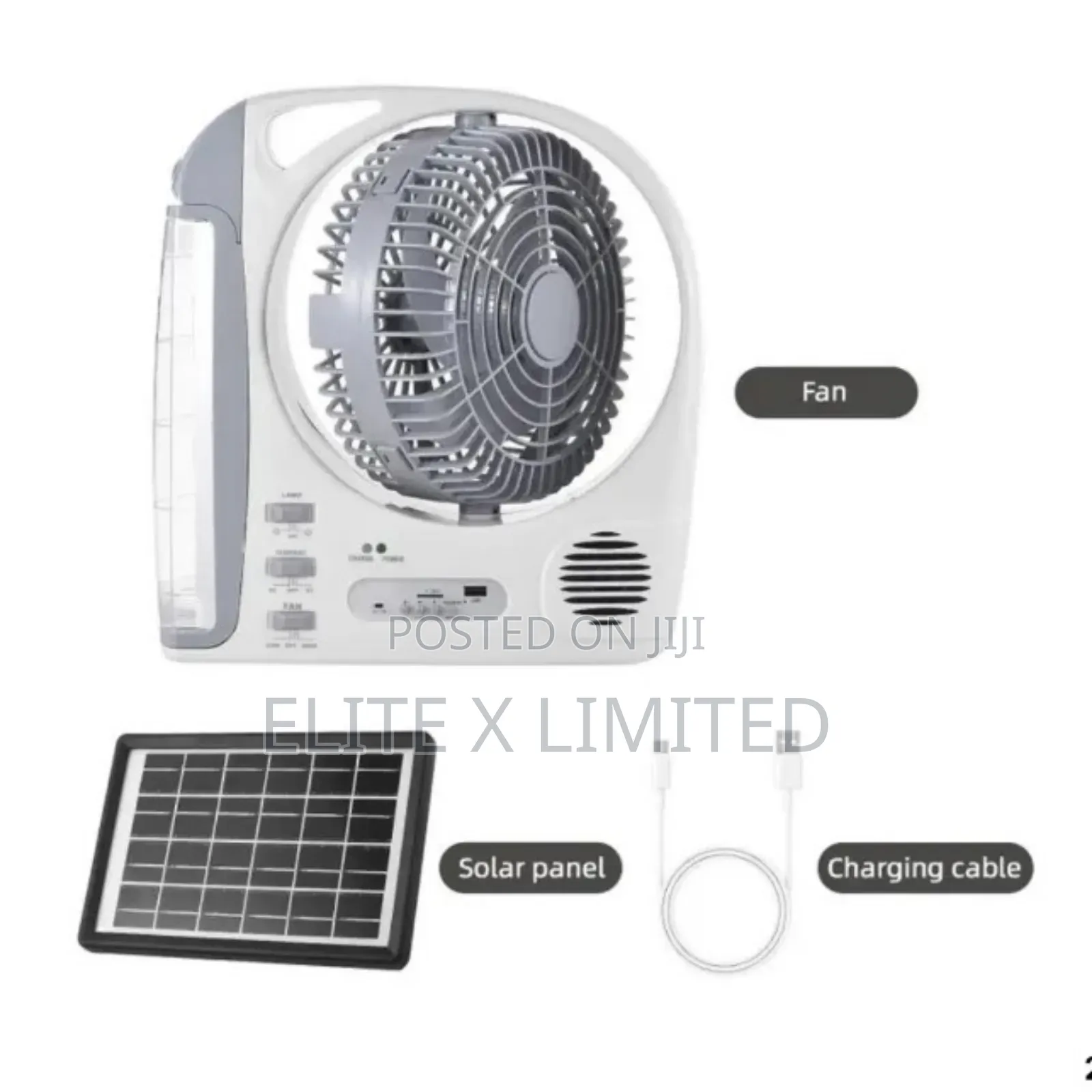 Multifunctional 6-in-1 Portable Fan With Led Lamp