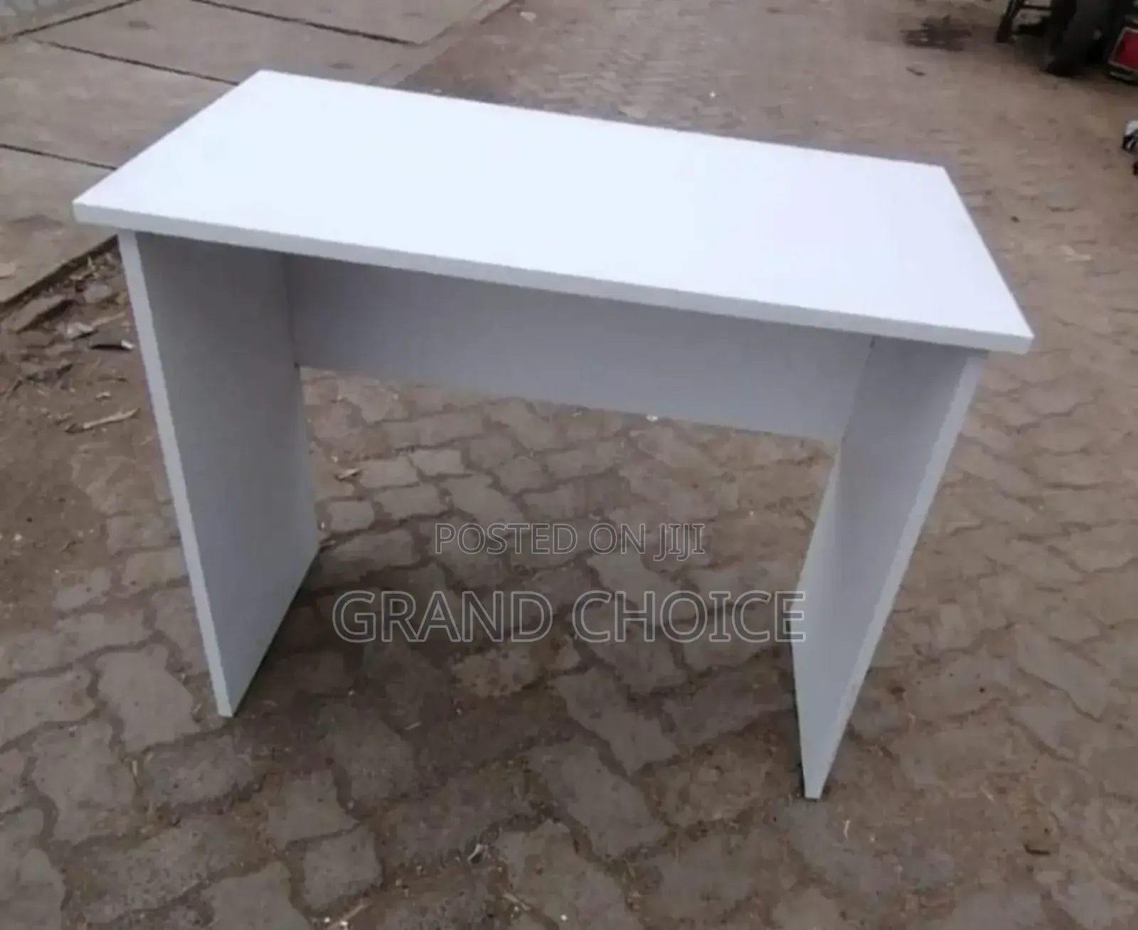 All White Office Desk