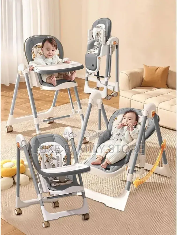 Multipurpose Baby Feeding Chair and Manual Swing