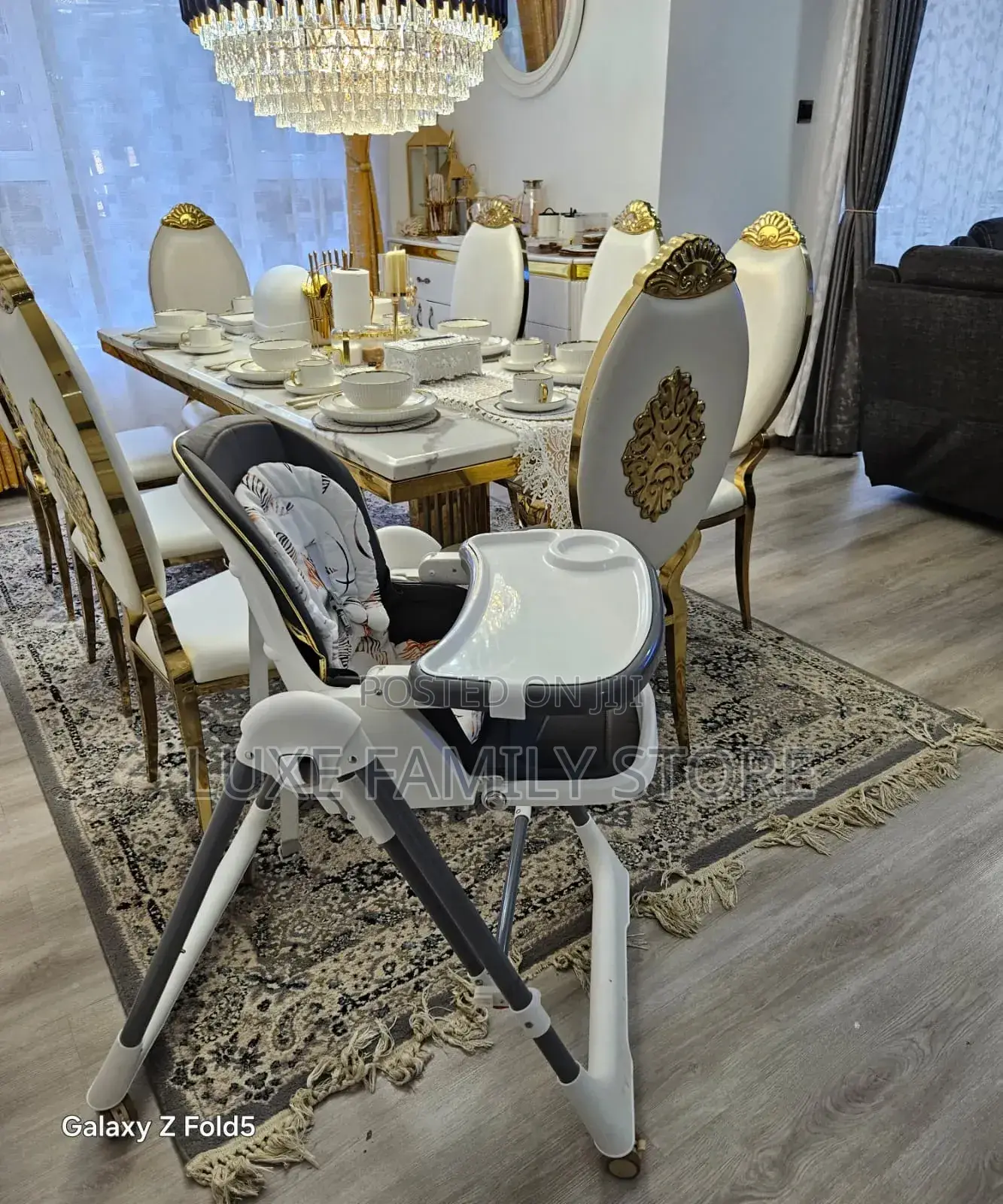 Multipurpose Baby Feeding Chair and Manual Swing