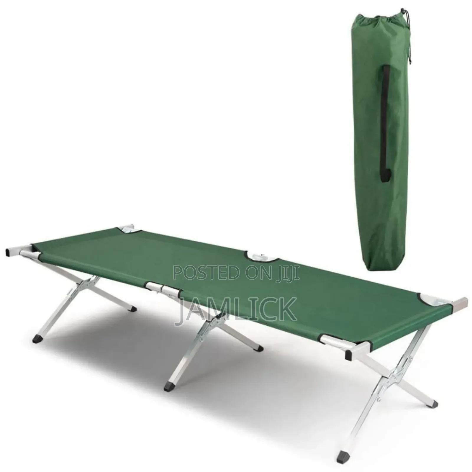 Foldable Green Camping Bed –Sh