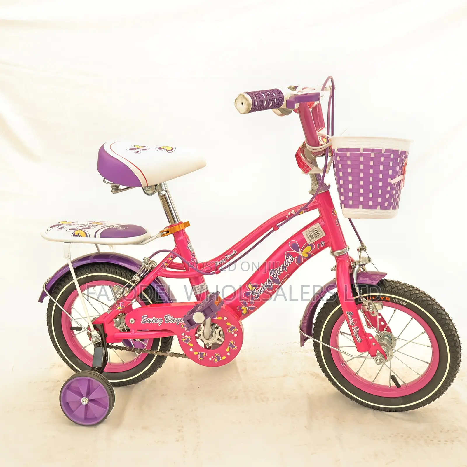 Swing Kids Size 12 Bicycle Color Pink