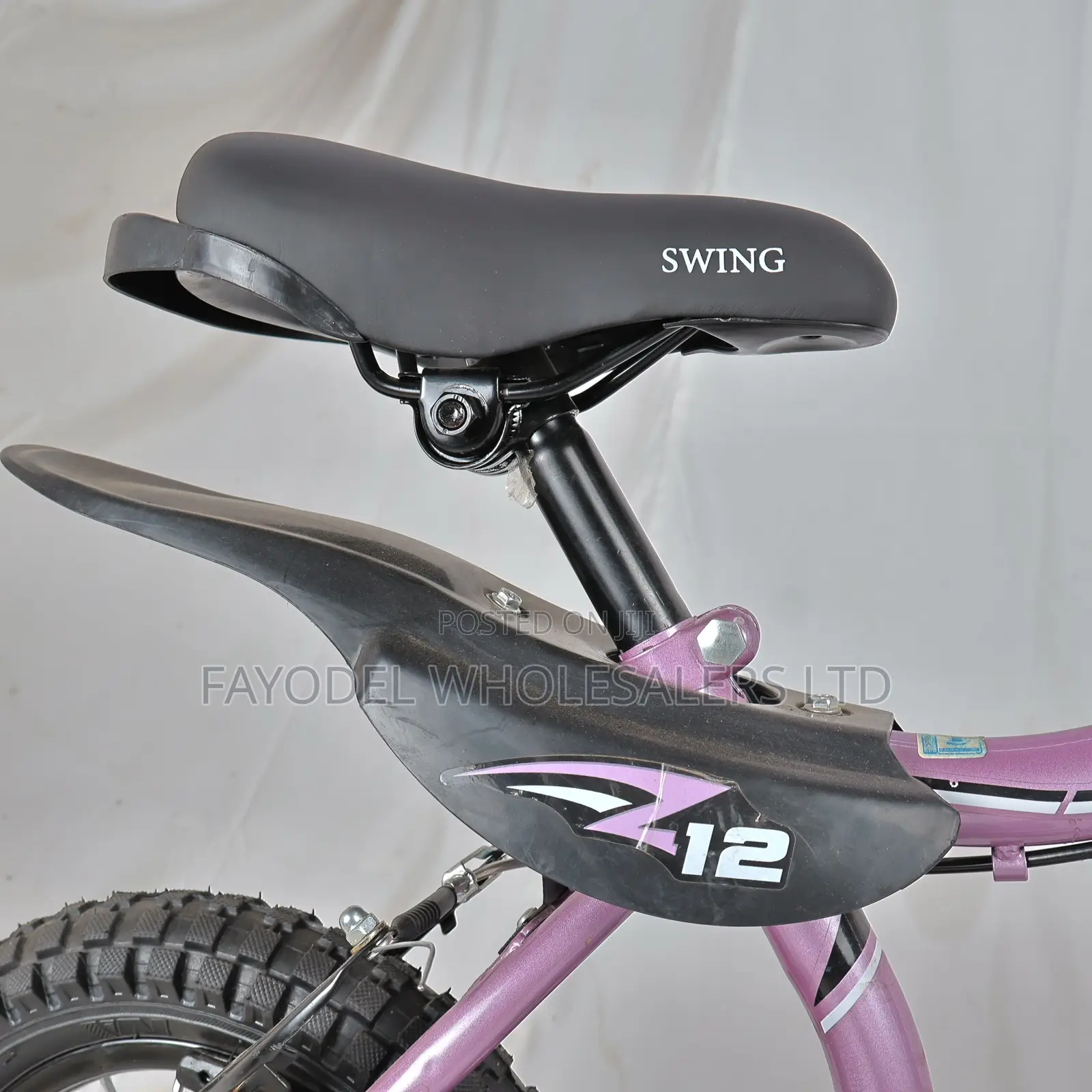 Swing Kids Purple Bike Size 12 With Training Wheels
