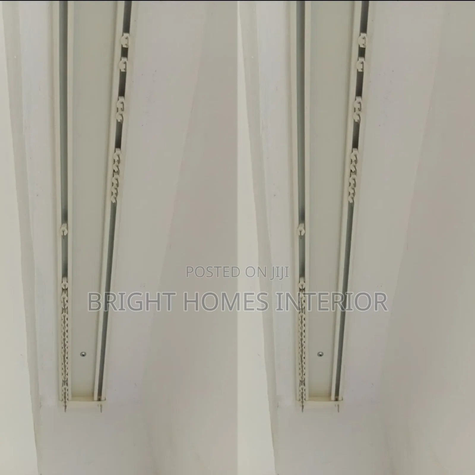8cm Wide Double Curtain Rail With Runners