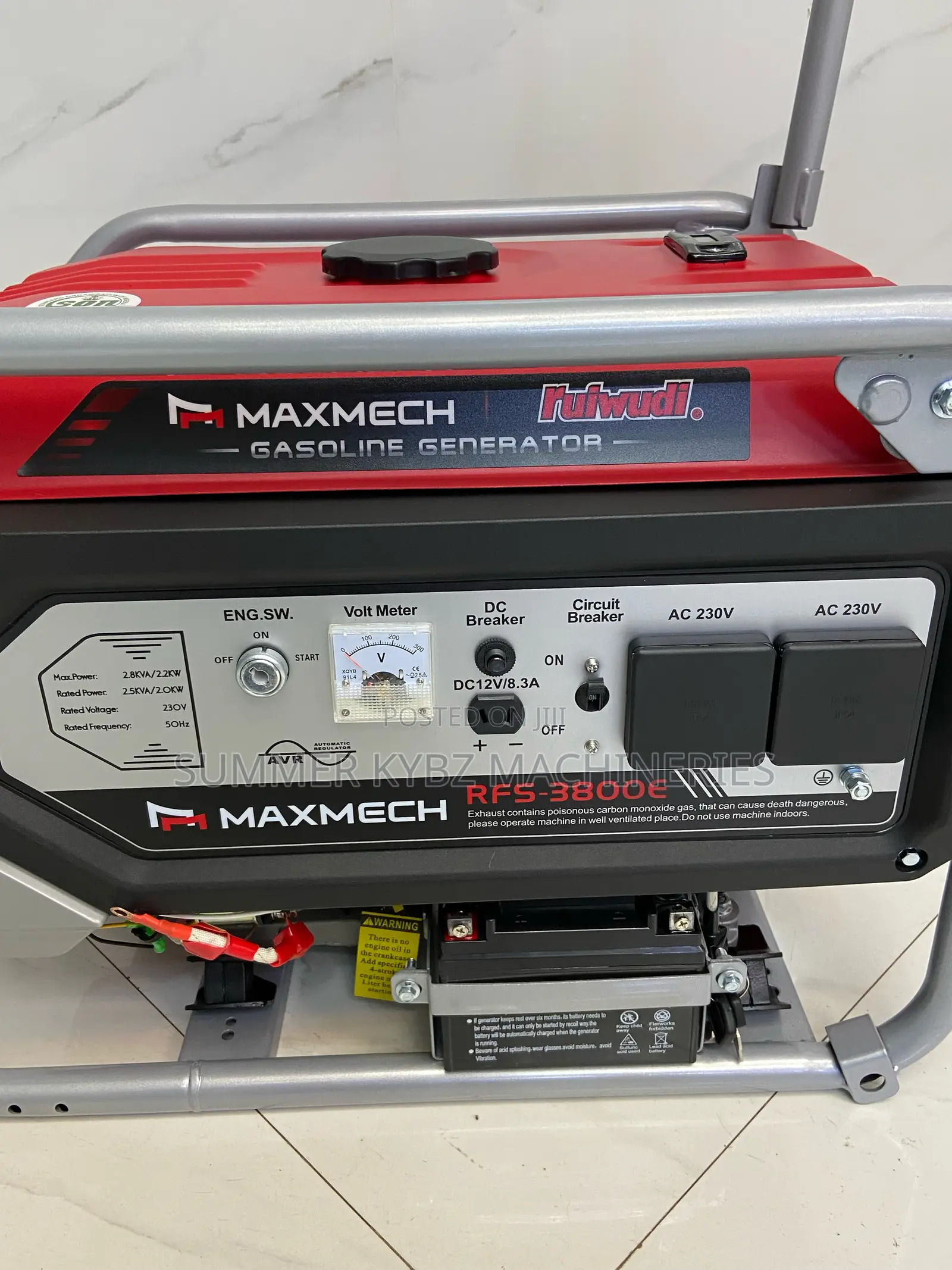 Superb Maxmech Gasoline Generator 3.8v