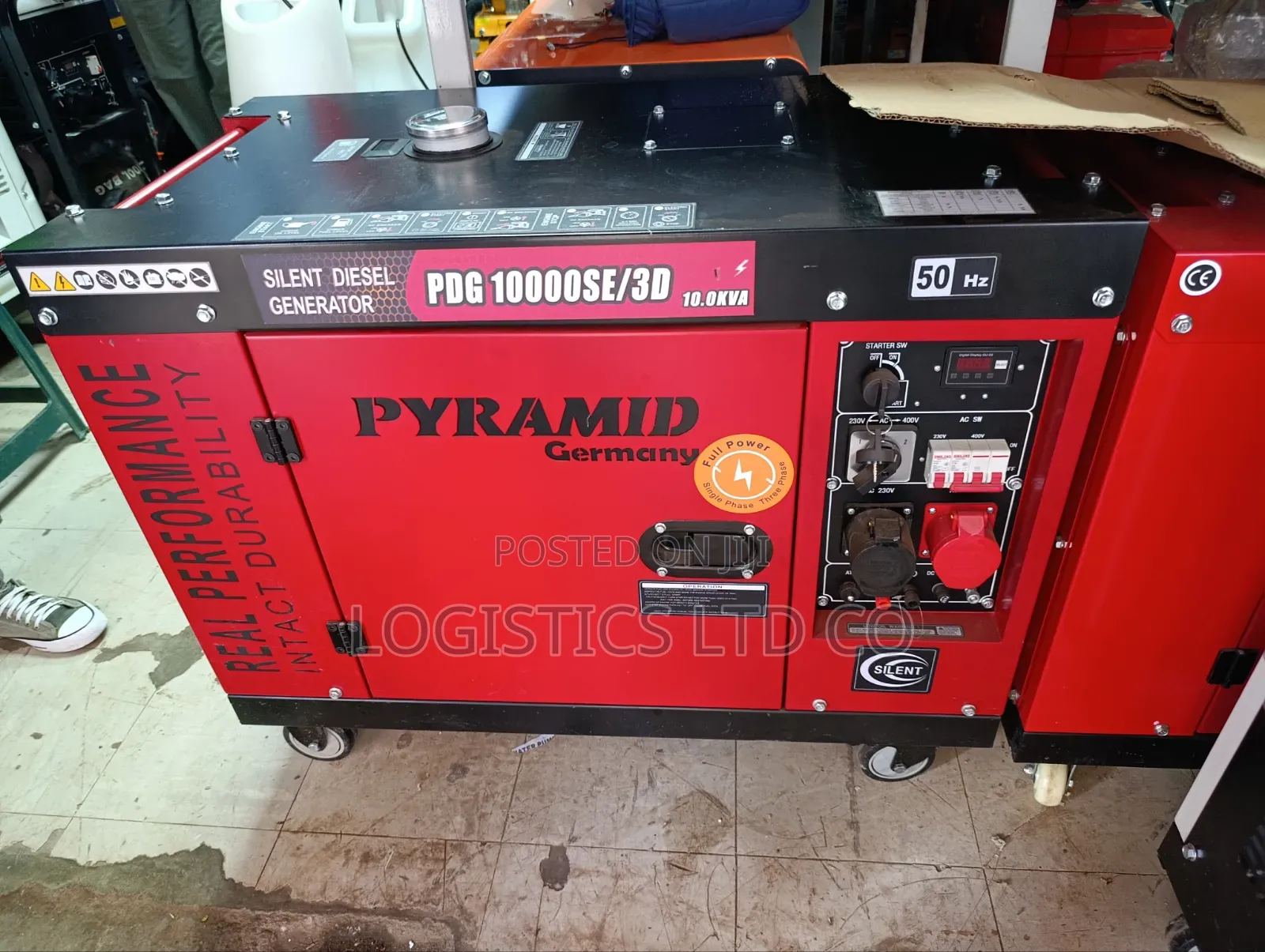Pyramid Pdg10000es/3d 10kva Three Phase Silent Diesel Generator