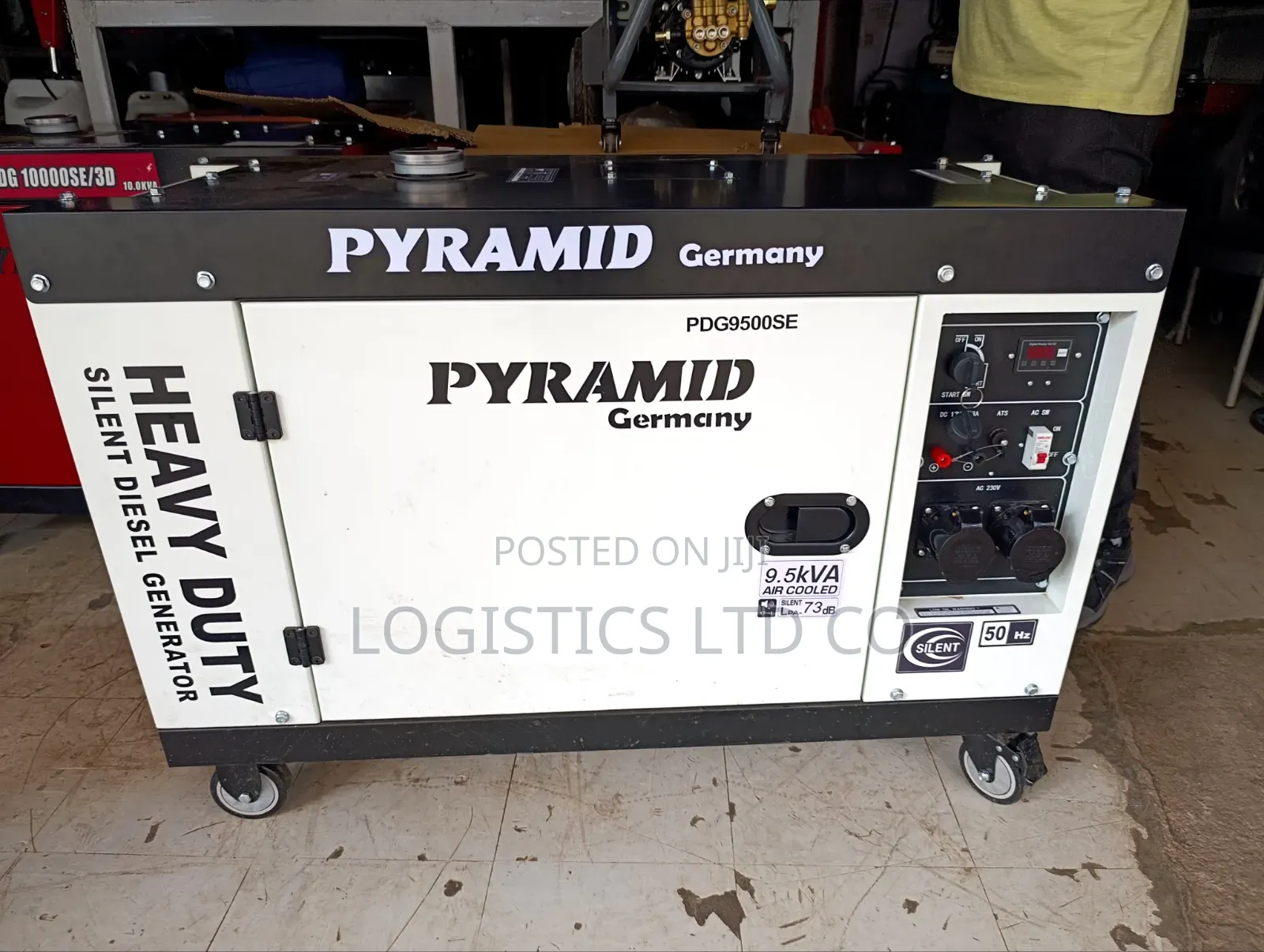 9.5kva 1ph Pyramid Silent Diesel Generator With Ats – White Air Cooled