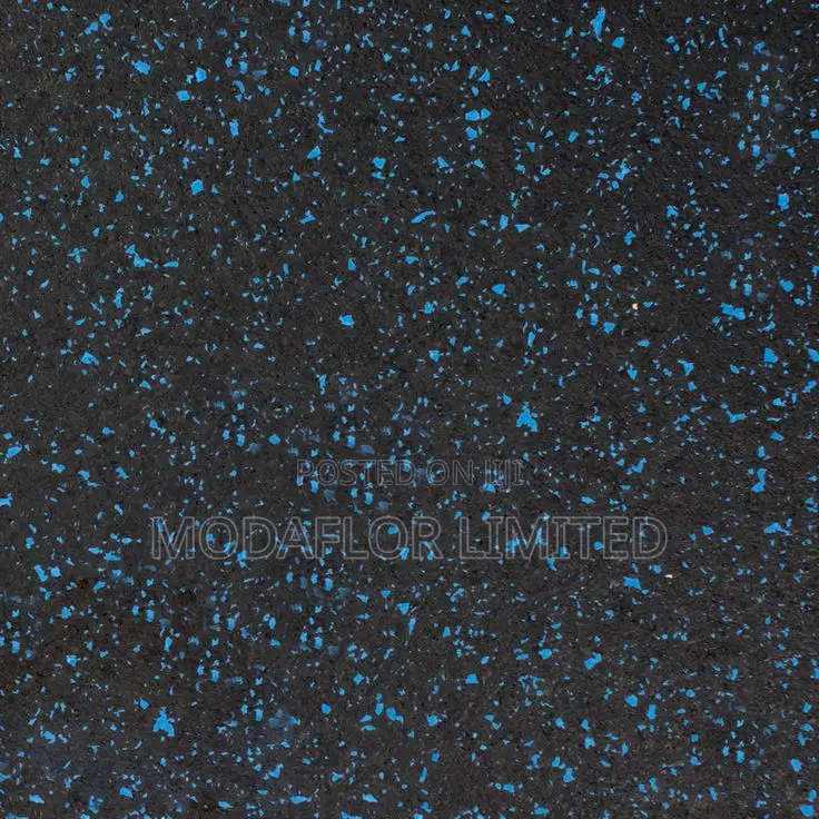 Blue Speckled Gym Flooring for Durable and Safe Workout Spaces