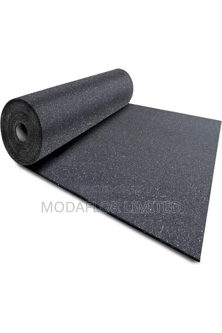 Blue Speckled Rubber Gym Flooring for Safe and Comfortable Workouts