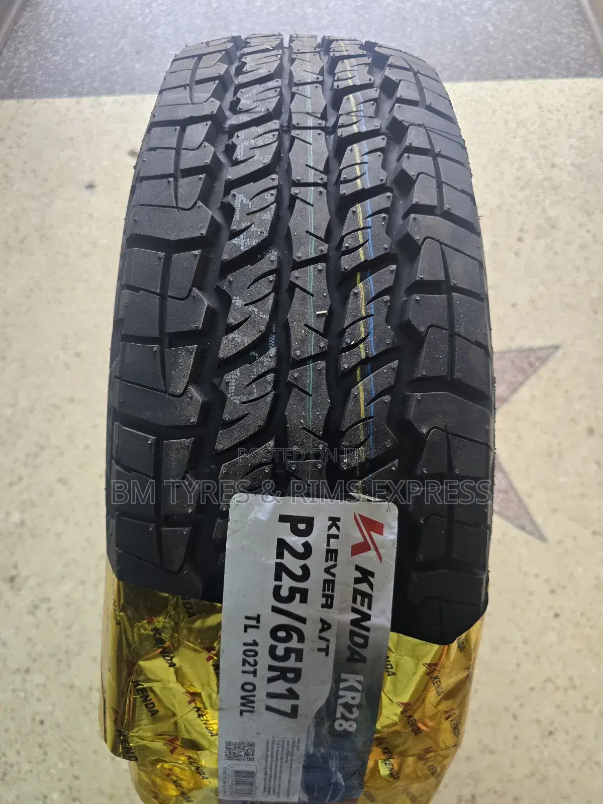 225 /65 R17 Kenda Tyres (All Terrein)