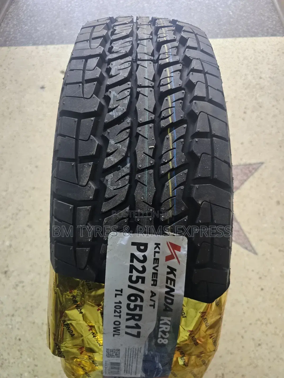 225 /65 R17 Kenda Tyres (All Terrein)