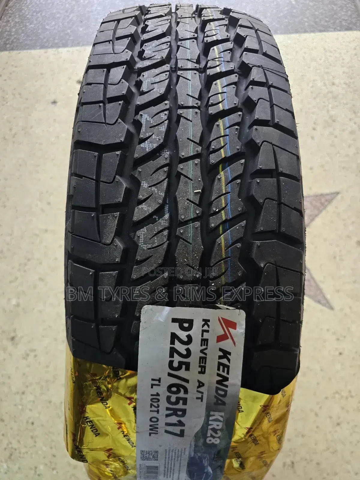 225 /65 R17 Kenda Tyres (All Terrein)