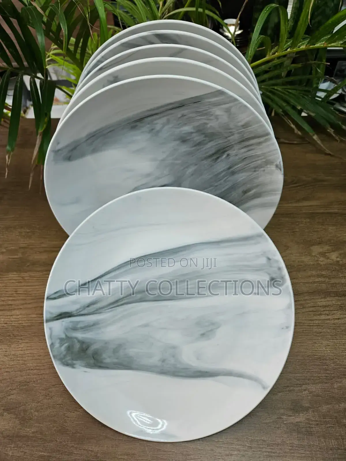 Marble Beautiful Ceramic Plates Per Set of 6 Pieces