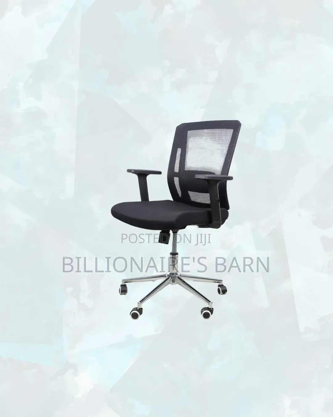 The Barn Origin Chair Mid Back Chrome Base Office Support