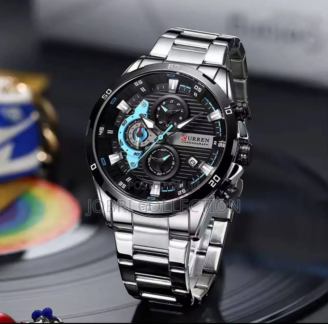 Stainless Steel Curren Chronograph Wrist Watch
